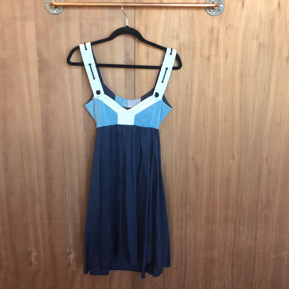 Navy blue sailor dress